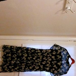 Lulu's Black Floral Dress
